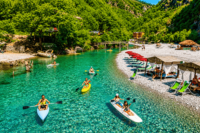 Kayak Tour in Komani Lake
